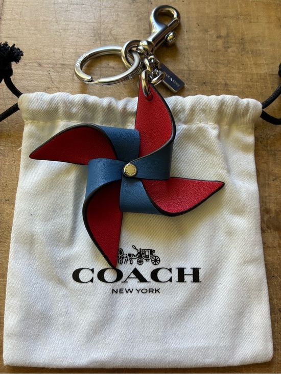 Coach Handbags - NWT Coach Pinwheel Bag Charm w Canvas Dust Bag!
